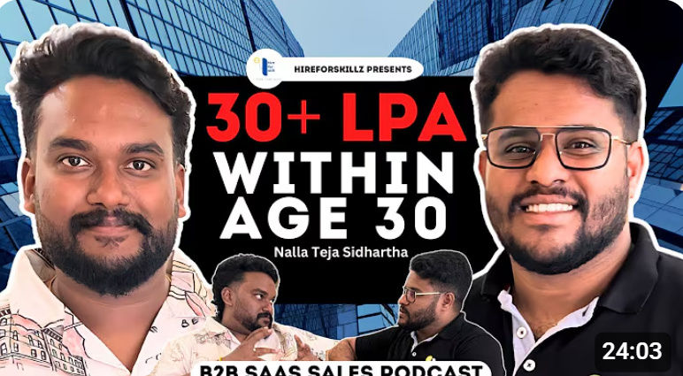 B2C to B2B SaaS Sales: How Sidharth Cracked 6 Offers With Up to a 127% Salary Hike